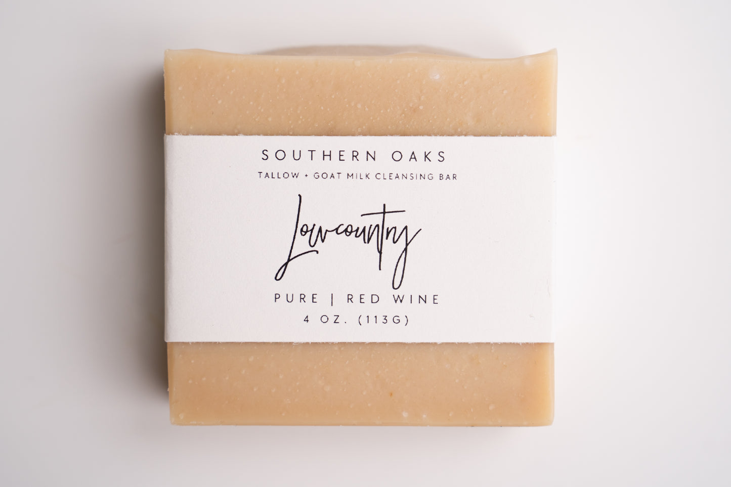 Lowcountry Tallow + Goat Milk + Wine Luxury Cleansing Bar