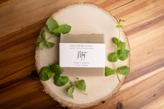 Mint Tallow + Goat Milk Luxury Cleansing Bar