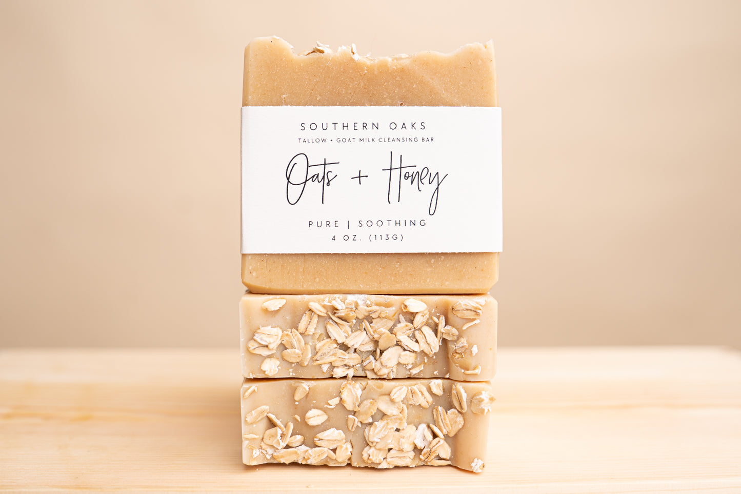 Oats + Honey Tallow + Goat Milk Luxury Cleansing Bar