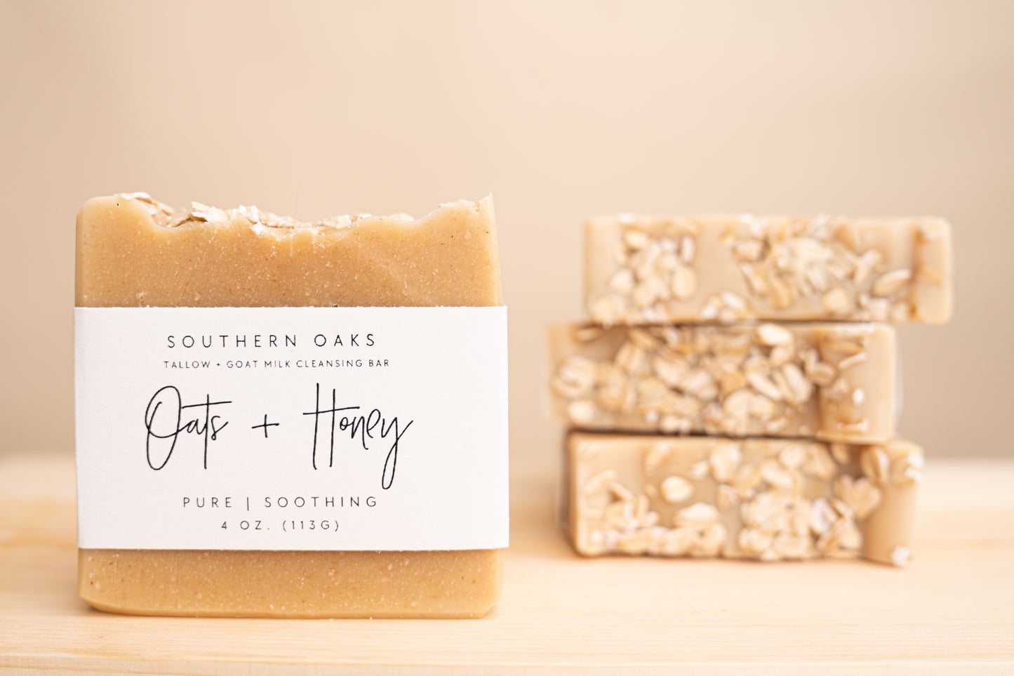 Oats + Honey Tallow + Goat Milk Luxury Cleansing Bar