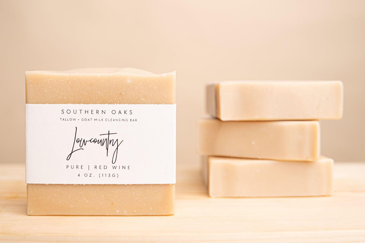 Lowcountry Tallow + Goat Milk + Wine Luxury Cleansing Bar