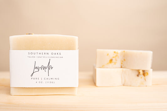 Lavender Tallow + Goat Milk Luxury Cleansing Bar