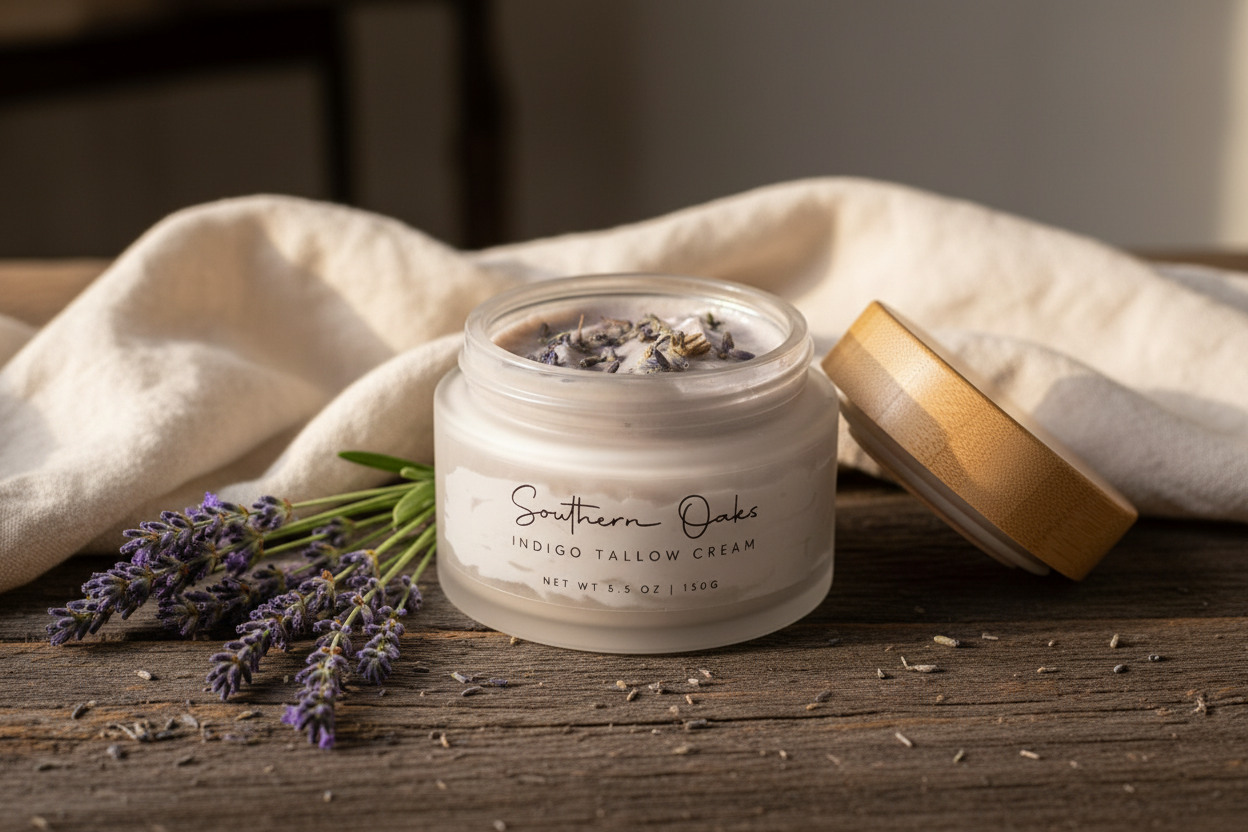 Indigo + Lavender Tallow Cream