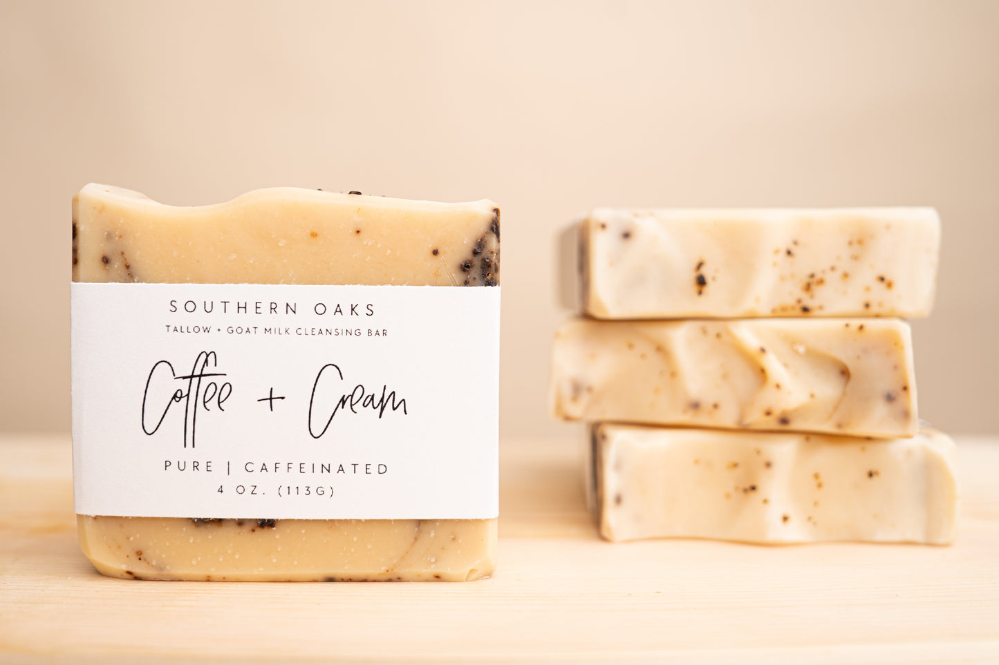 Coffee + Cream Tallow + Goat Milk Luxury Cleansing Bar