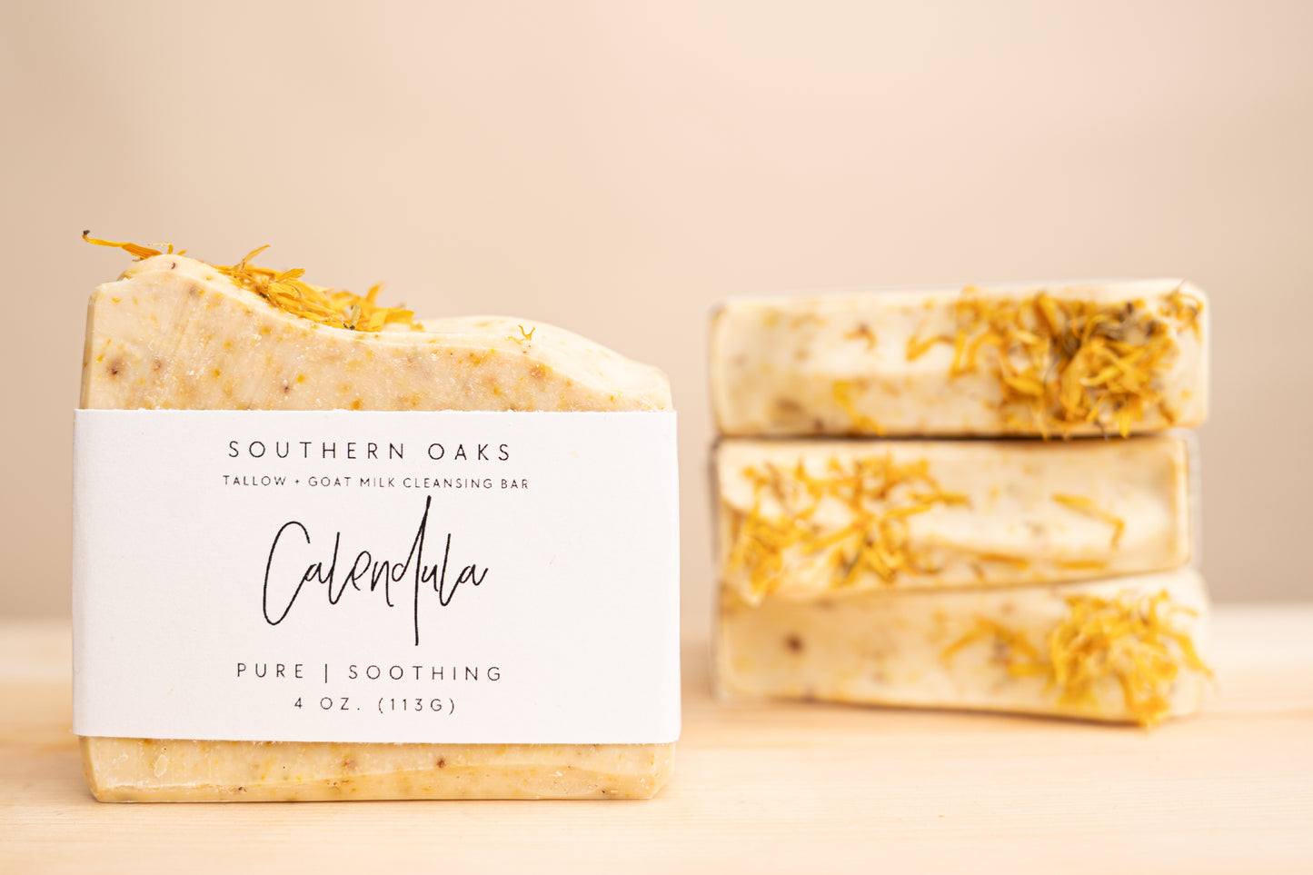 Calendula Tallow + Goat Milk Luxury Cleansing Bar