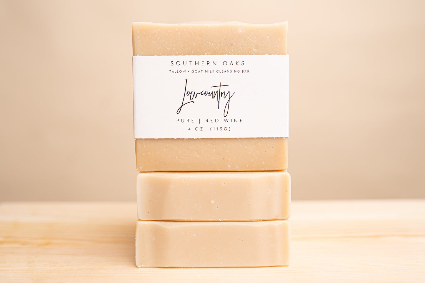Lowcountry Tallow + Goat Milk + Wine Luxury Cleansing Bar