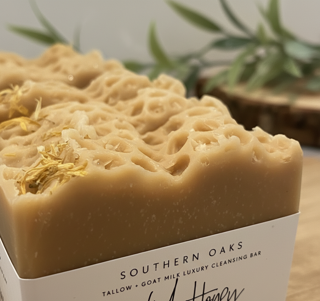 Wild Honey Tallow + Goat Milk Luxury Cleansing Bar